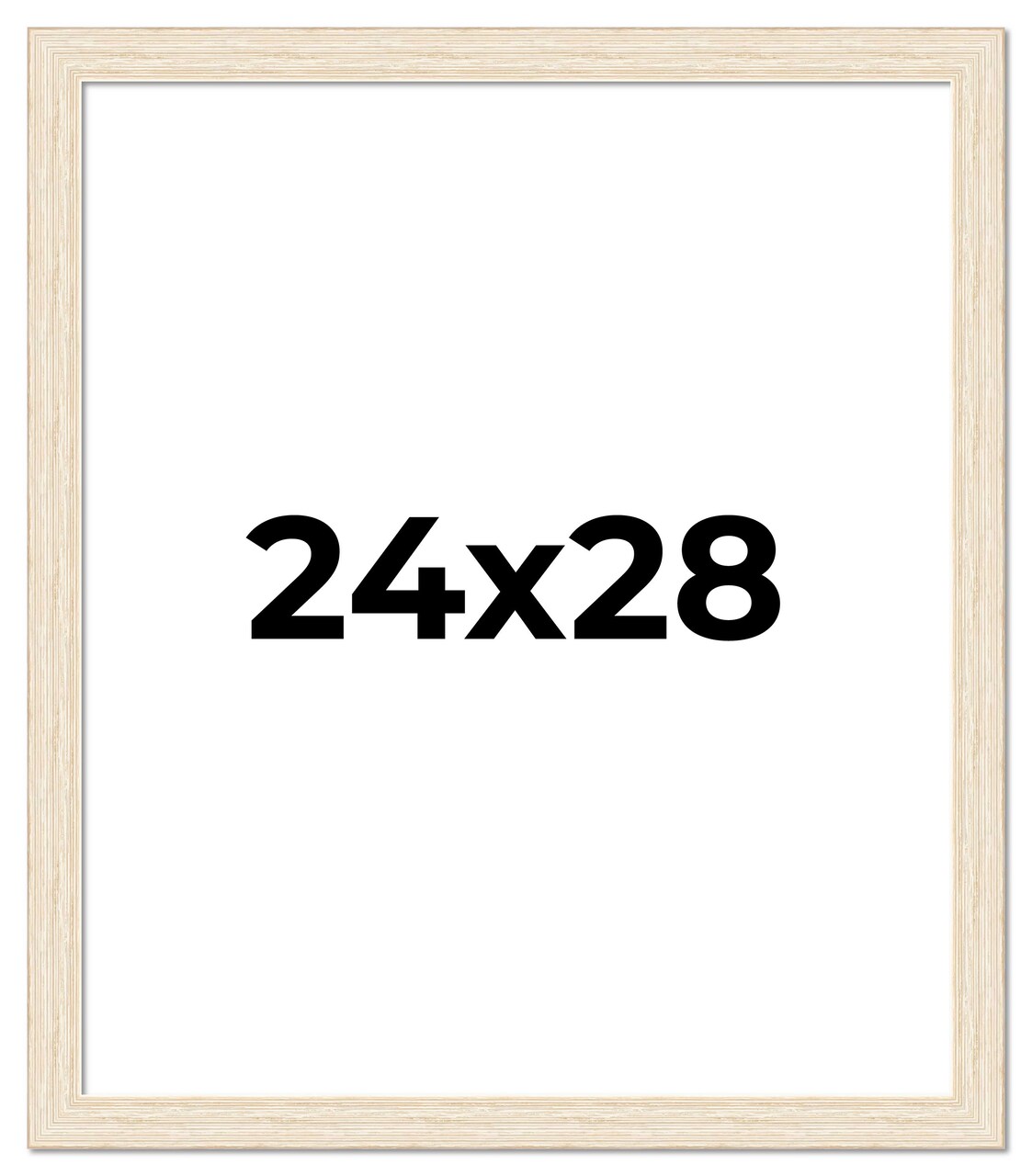 24x28 Wide Barnwood Picture Frame with UV-Resistant Acrylic & Acid Free Backing, Available in 6 Paint Finishes - Grey, Brown, White, and Black